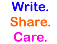 Write. Share. Care. logo